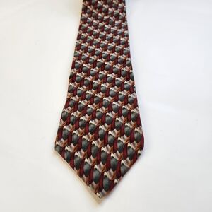Oscar De La Renta  Men’s Tie 100% Silk Multi Color Unique Design
